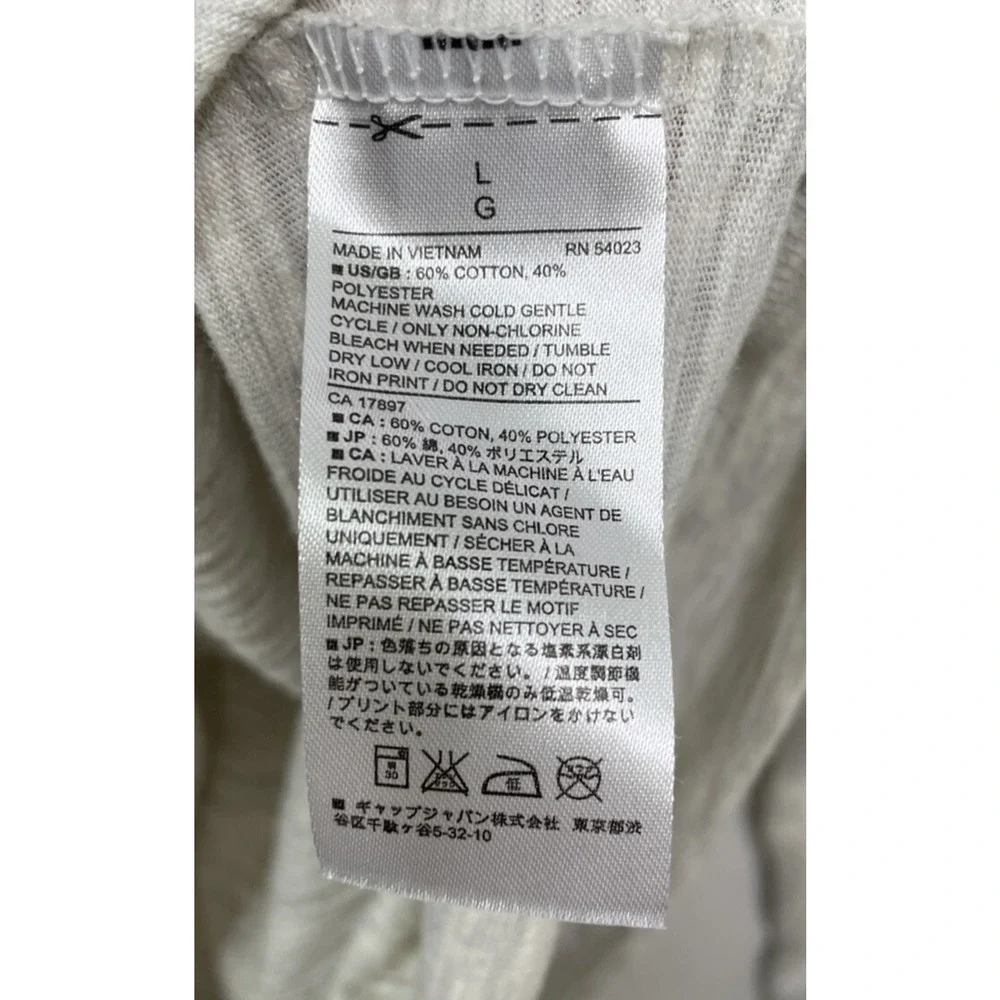 Banana Republic Long Sleeve Men's L Gray‎ Stretchy Lightweight Crew Neck T-shirt